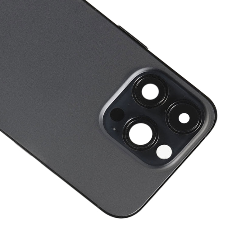 For iPhone 14 Pro Max Battery Back Cover with Side Keys & Card Tray, Version:China Version(Black) - Back Cover by PMC Jewellery | Online Shopping South Africa | PMC Jewellery | Buy Now Pay Later Mobicred