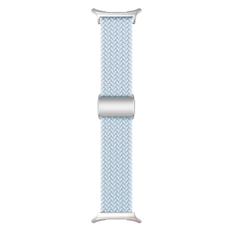 For Samsung Galaxy Watch Ultra 47mm Nylon Loop Magnetic Buckle Watch Band(Fog Blue) - Watch Bands by PMC Jewellery | Online Shopping South Africa | PMC Jewellery | Buy Now Pay Later Mobicred