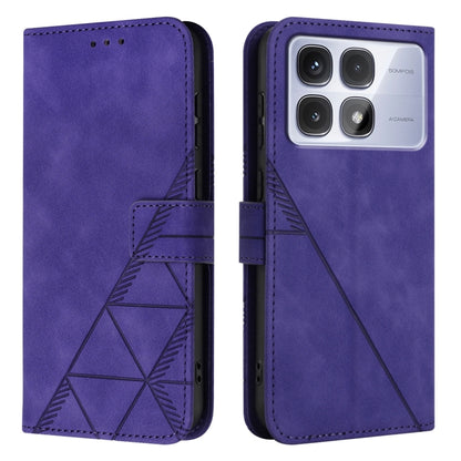 For Redmi K70 Ultra 5G Global Crossbody 3D Embossed Flip Leather Phone Case(Purple) - Xiaomi Cases by PMC Jewellery | Online Shopping South Africa | PMC Jewellery | Buy Now Pay Later Mobicred