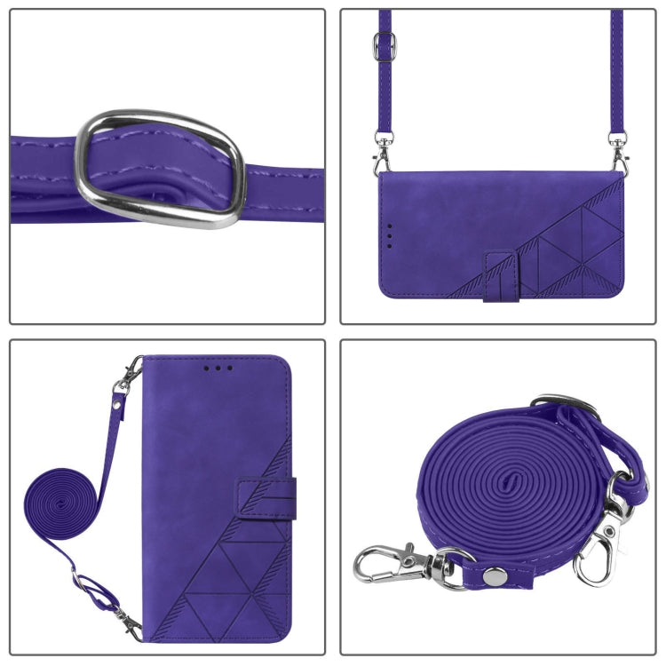 For Redmi K70 Ultra 5G Global Crossbody 3D Embossed Flip Leather Phone Case(Purple) - Xiaomi Cases by PMC Jewellery | Online Shopping South Africa | PMC Jewellery | Buy Now Pay Later Mobicred