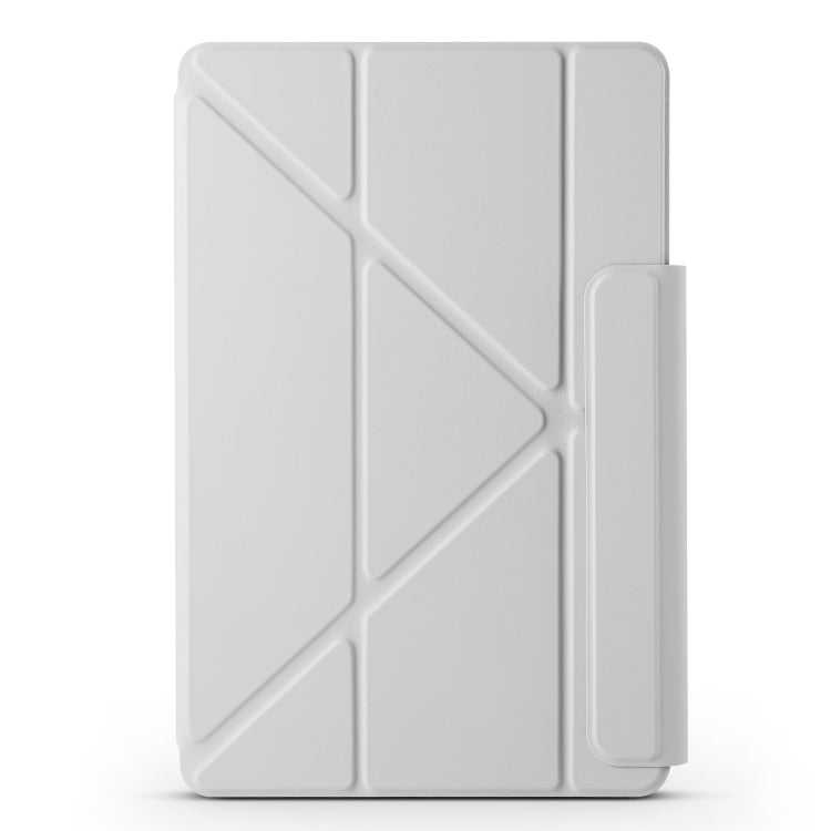 For Honor MagicPad 2 12.3 Fixed Buckle Magnetic Deformation Leather Tablet Case(Grey) - Honor by PMC TechLife | Online Shopping South Africa | PMC TechLife | Buy Now Pay Later Mobicred