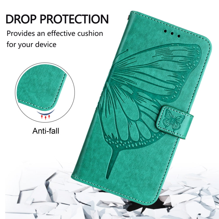 For Redmi K70 Ultra 5G Global Embossed Butterfly Leather Phone Case(Green) - Xiaomi Cases by PMC Jewellery | Online Shopping South Africa | PMC Jewellery | Buy Now Pay Later Mobicred