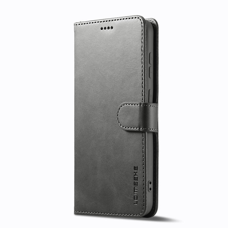 For Samsung Galaxy S25+ 5G LC.IMEEKE Calf Texture Leather Phone Case(Grey) - Galaxy S25+ 5G Cases by LC.IMEEKE | Online Shopping South Africa | PMC Jewellery | Buy Now Pay Later Mobicred