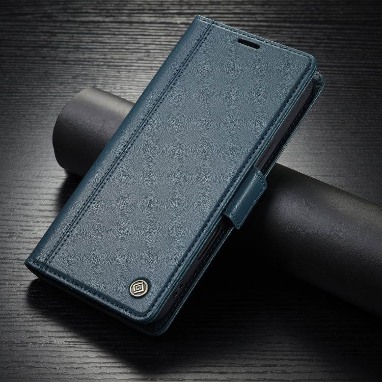 For iPhone 16 Plus LC.IMEEKE Skin-friendly Card Slots Leather Phone Case(Blue) - iPhone 16 Plus Cases by LC.IMEEKE | Online Shopping South Africa | PMC TechLife | Buy Now Pay Later Mobicred