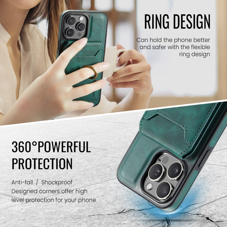 For iPhone 14 Plus MAGKING K1 MagSafe Detachable Wallet RFID Back Cover Phone Case(Green) - free shipping - PMC Jewellery - Order now!