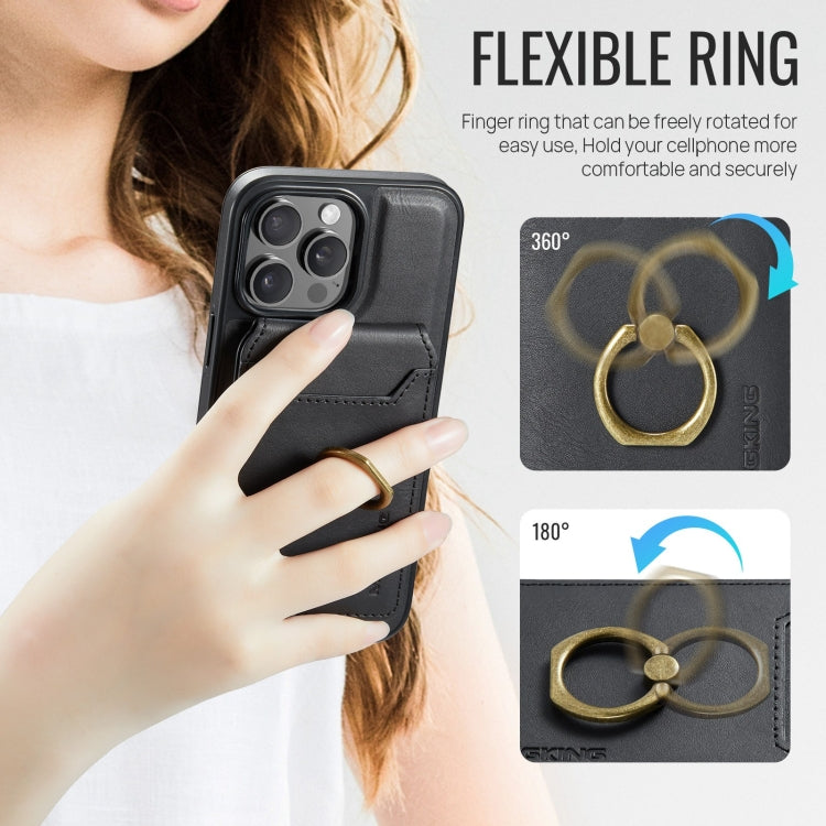 For iPhone 12 Pro DG.MING K1 MagSafe Detachable Wallet RFID Back Cover Phone Case(Black) - free shipping - PMC Jewellery - Order now!