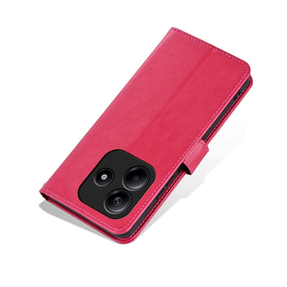 For Redmi Note 14 5G AZNS Sheepskin Texture Flip Leather Phone Case(Red) - Note 14 Cases by AZNS | Online Shopping South Africa | PMC Jewellery | Buy Now Pay Later Mobicred