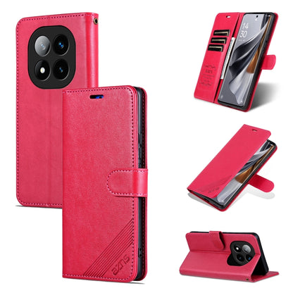 For Redmi Note 14 Pro 5G AZNS Sheepskin Texture Flip Leather Phone Case(Red) - Note 14 Pro Cases by AZNS | Online Shopping South Africa | PMC Jewellery | Buy Now Pay Later Mobicred