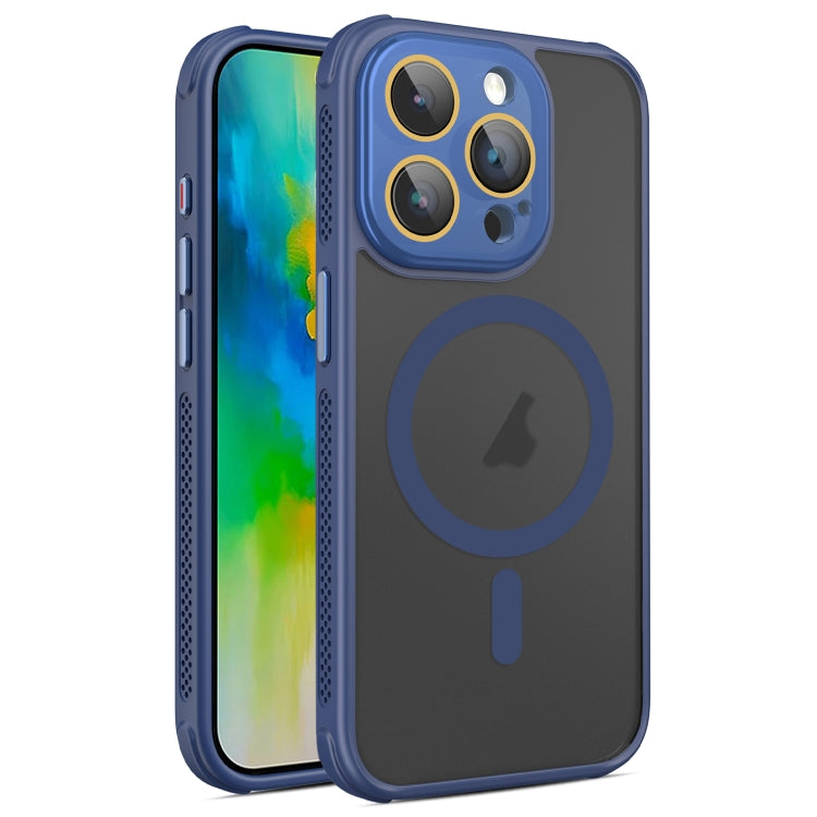 For iPhone 16 Pro Side Cooling Skin Feel Frosted MagSafe Magnetic Phone Case(Blue) - iPhone 16 Pro Cases by PMC TechLife | Online Shopping South Africa | PMC TechLife | Buy Now Pay Later Mobicred