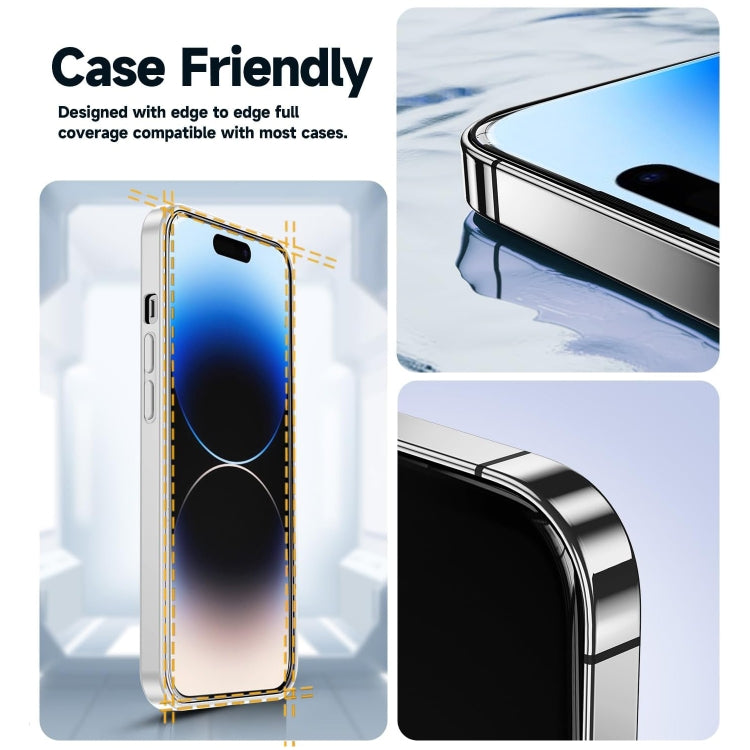 For iPhone 16 Pro Max LK Easy Install HD Tempered Glass Film(Black) - iPhone 16 Pro Max Tempered Glass by PMC Jewellery | Online Shopping South Africa | PMC Jewellery | Buy Now Pay Later Mobicred