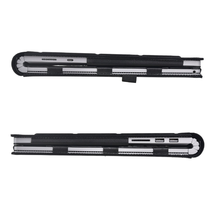 For Microsoft Surface Book 3 / 2 / 1 15 inch Deformation All-inclusive Leather Laptop Case(Black) - free shipping - PMC Jewellery - Order now!