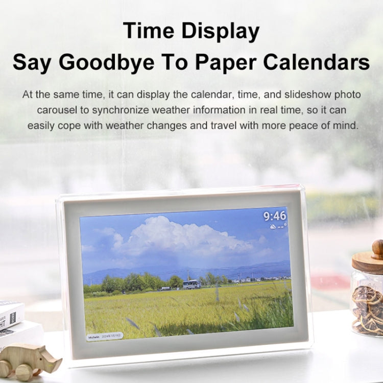 15.6 inch IPS Screen Digital Cloud Photo Frame Wall Mounted LED Advertising Machine, Plug Type:EU Plug(White) - 15 inch Above by PMC TechLife | Online Shopping South Africa | PMC TechLife | Buy Now Pay Later Mobicred