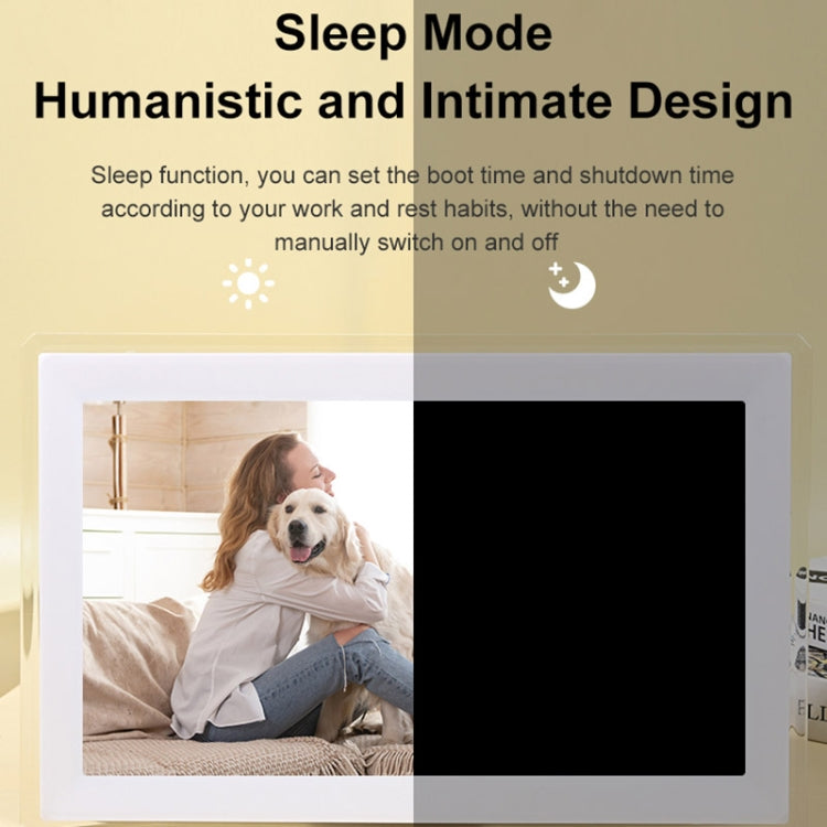15.6 inch IPS Screen Digital Cloud Photo Frame Wall Mounted LED Advertising Machine, Plug Type:US Plug(White) - free shipping - PMC TechLife - Order now!