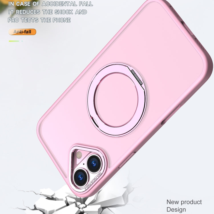 For iPhone 16 Wing Series MagSafe Magnetic Ring Holder Phone Case(Pink) - iPhone 16 Cases by PMC Jewellery | Online Shopping South Africa | PMC Jewellery | Buy Now Pay Later Mobicred