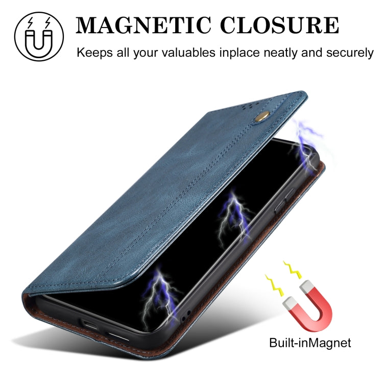 For Redmi K70 Ultra 5G Oil Wax Crazy Horse Texture Leather Phone Case(Blue) - Xiaomi Cases by PMC Jewellery | Online Shopping South Africa | PMC Jewellery | Buy Now Pay Later Mobicred