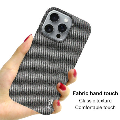 For iPhone 16 Pro imak Ruiyi Series Cloth Texture PU + PC Phone Case(Dark Grey) - iPhone 16 Pro Cases by imak | Online Shopping South Africa | PMC Jewellery | Buy Now Pay Later Mobicred