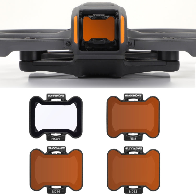 For DJI Avata 2 Sunnylife Camera Lens Filter, Filter:4 in 1 MCUV ND8/16/32 - free shipping - PMC TechLife - Order now!
