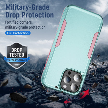 For iPhone 16 Pro Pioneer Armor Heavy Duty PC + TPU Phone Case(Green+Pink) - iPhone 16 Pro Cases by PMC Jewellery | Online Shopping South Africa | PMC Jewellery | Buy Now Pay Later Mobicred