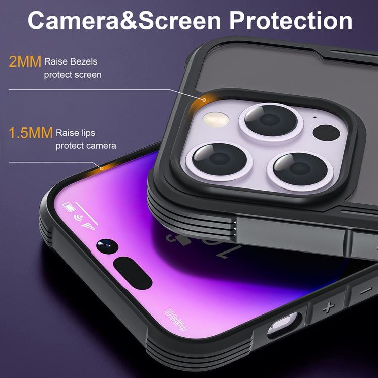 For iPhone 16 Pro Skin Feel Frosted MagSafe Magnetic PC Hybrid TPU Phone Case(Black) - iPhone 16 Pro Cases by PMC Jewellery | Online Shopping South Africa | PMC Jewellery | Buy Now Pay Later Mobicred