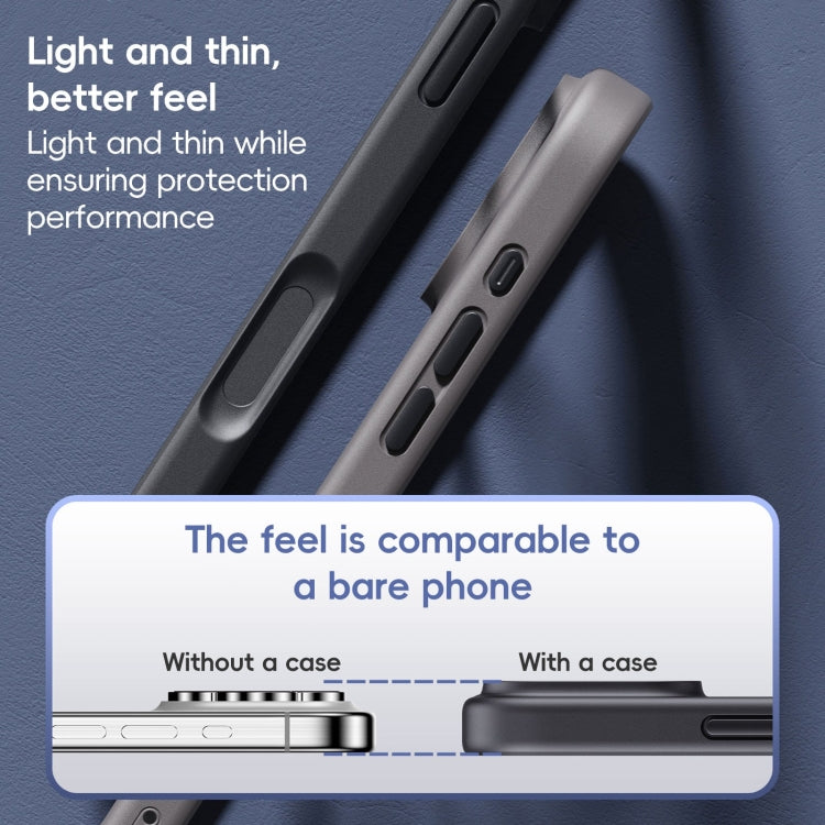 For iPhone 16 Pro Max Ming Shield Series MagSafe Magnetic Phone Case(Grey) - iPhone 16 Pro Max Cases by PMC Jewellery | Online Shopping South Africa | PMC Jewellery | Buy Now Pay Later Mobicred