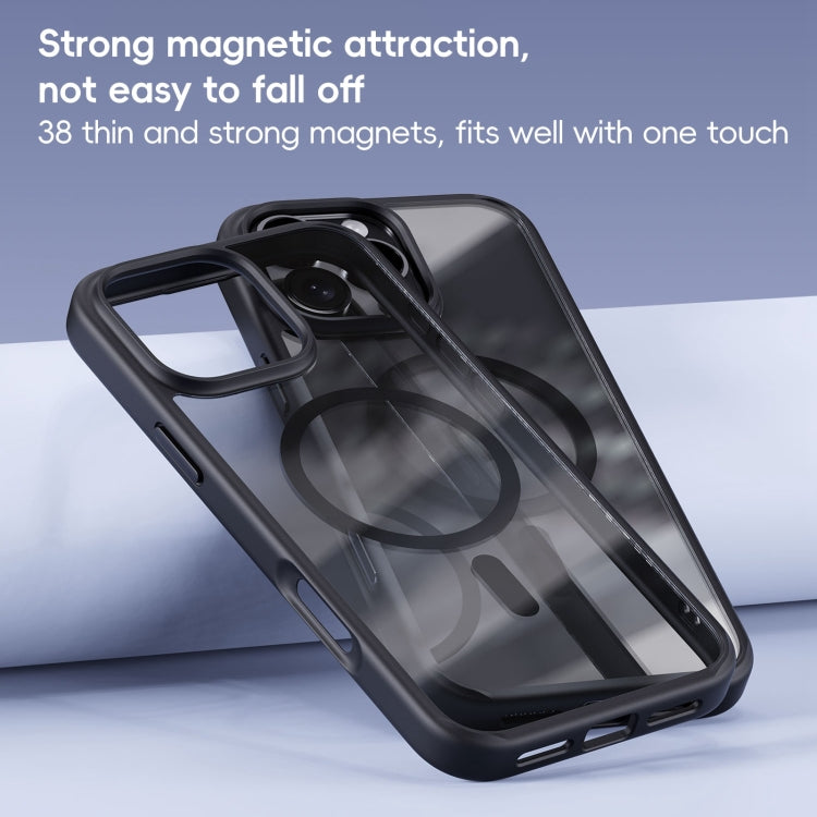 For iPhone 16 Ming Shield Series MagSafe Magnetic Phone Case(Black) - iPhone 16 Cases by PMC Jewellery | Online Shopping South Africa | PMC Jewellery | Buy Now Pay Later Mobicred