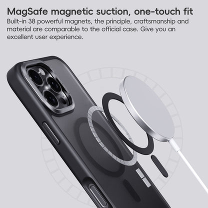 For iPhone 16 Frosted MagSafe Magnetic Phone Case(Black) - iPhone 16 Cases by PMC Jewellery | Online Shopping South Africa | PMC Jewellery | Buy Now Pay Later Mobicred