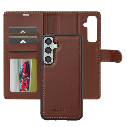 For Samsung Galaxy A35 5G LC.IMEEKE L2 Series Detachable Magsafe PU Phone Case with Lanyard(Brown) - Galaxy Phone Cases by LC.IMEEKE | Online Shopping South Africa | PMC Jewellery | Buy Now Pay Later Mobicred