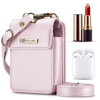 CaseMe Me50 Mini Universal Bag for Apple and Samsung Headphones + Lipstick(Pink) - For AirPods 1/2 by CaseMe | Online Shopping South Africa | PMC Jewellery | Buy Now Pay Later Mobicred