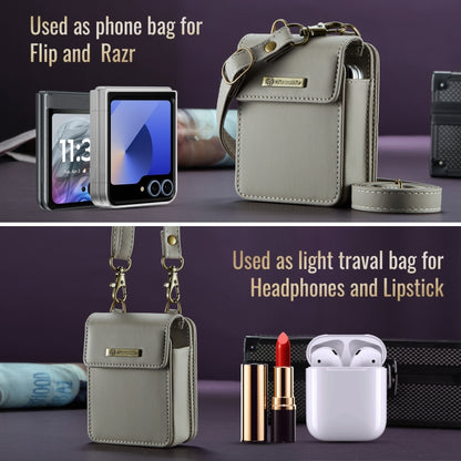 CaseMe Me50 Mini Universal Bag for Apple and Samsung Headphones + Lipstick(Khaki) - For AirPods 1/2 by CaseMe | Online Shopping South Africa | PMC Jewellery | Buy Now Pay Later Mobicred