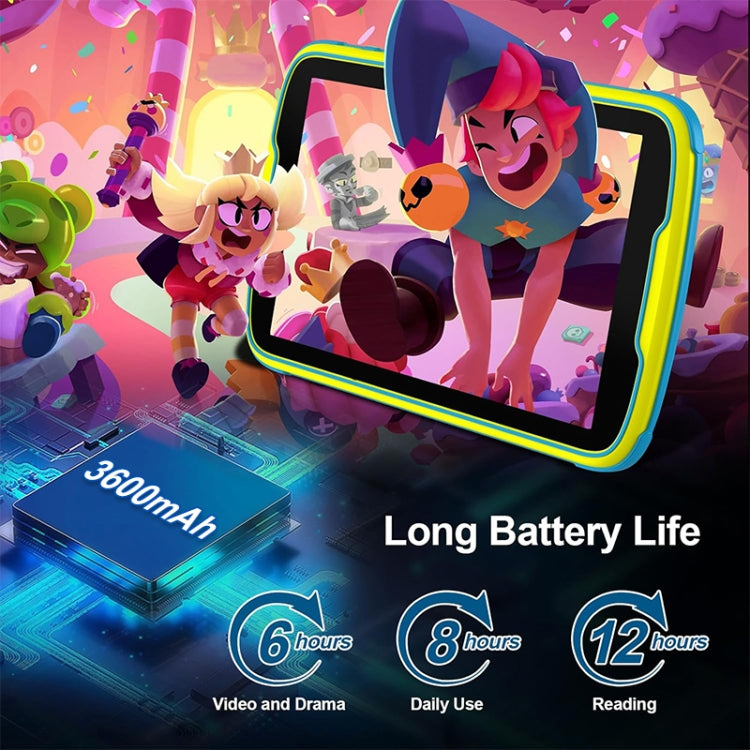 UNIWA  Boxchip Tab 8 WiFi Kid Tablet,  4GB+64GB, 8 inch Android 13 Allwinner A523 Octa Core CPU Support Google Play(Blue) - free shipping - PMC Jewellery - Order now!