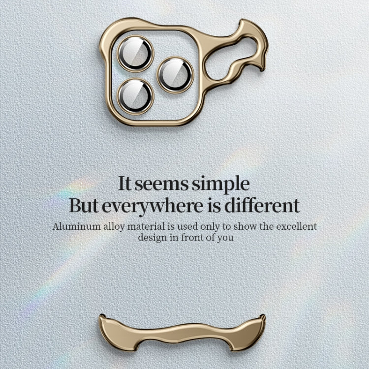 For iPhone 16 Plus Frameless Metal Corner Pad Phone Case with Lens Film(Silver) - free shipping - PMC Jewellery - Order now!