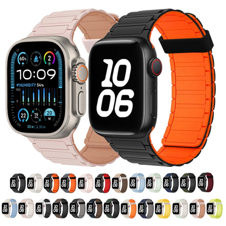 For Apple Watch SE 40mm Tri-beads Magnetic Hoop Silicone Watch Band(Starlight) - free shipping - PMc TechLife - Order now!