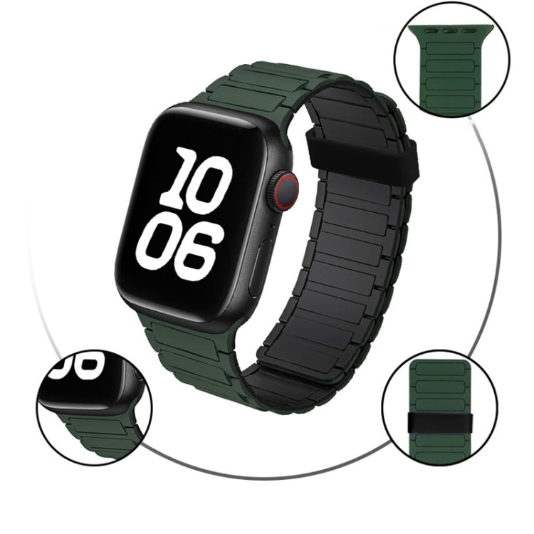For Apple Watch SE 40mm Tri-beads Magnetic Hoop Silicone Watch Band(Light Mint Starlight) - free shipping - PMc TechLife - Order now!