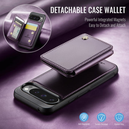 For Google Pixel 9 Pro XL JEEHOOD J05 Business Magnetic Style RFID Leather Phone Case(Purple) - Google Cases by JEEHOOD | Online Shopping South Africa | PMC Jewellery | Buy Now Pay Later Mobicred