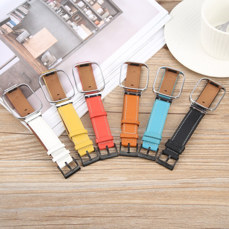 For Redmi Watch 3 Lite Metal Frame Integrated Leather Watch Band(Red) - free shipping - PMc TechLife - Order now!