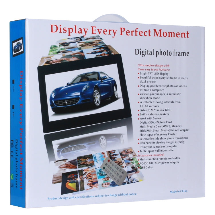 23.6 inch LED Screen Digital Photo Frame, Plug Type:US Plug(Black) - 15 inch Above by PMC TechLife | Online Shopping South Africa | PMC TechLife | Buy Now Pay Later Mobicred