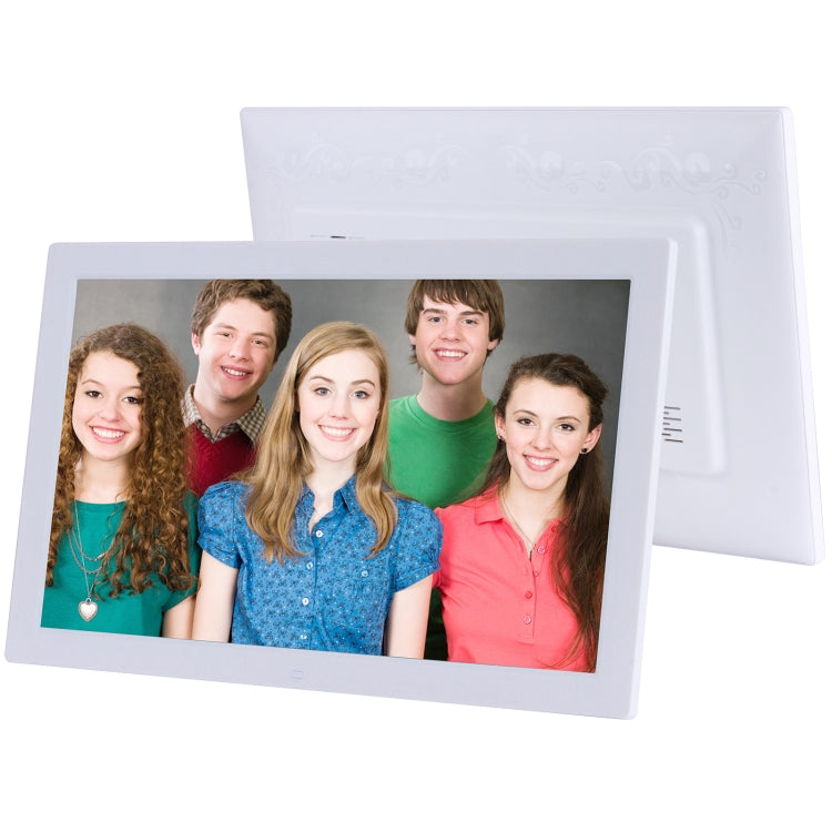 23.6 inch LED Screen Digital Photo Frame, Plug Type:EU Plug(White) - free shipping - PMC TechLife - Order now!