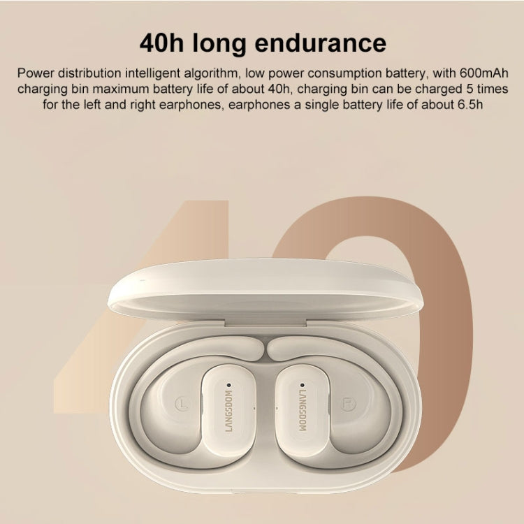 Langsdom TS19 Ear-mounted ENC Noise Reduction Wireless Bluetooth Earphone(Black) - free shipping - PMC Jewellery - Order now!