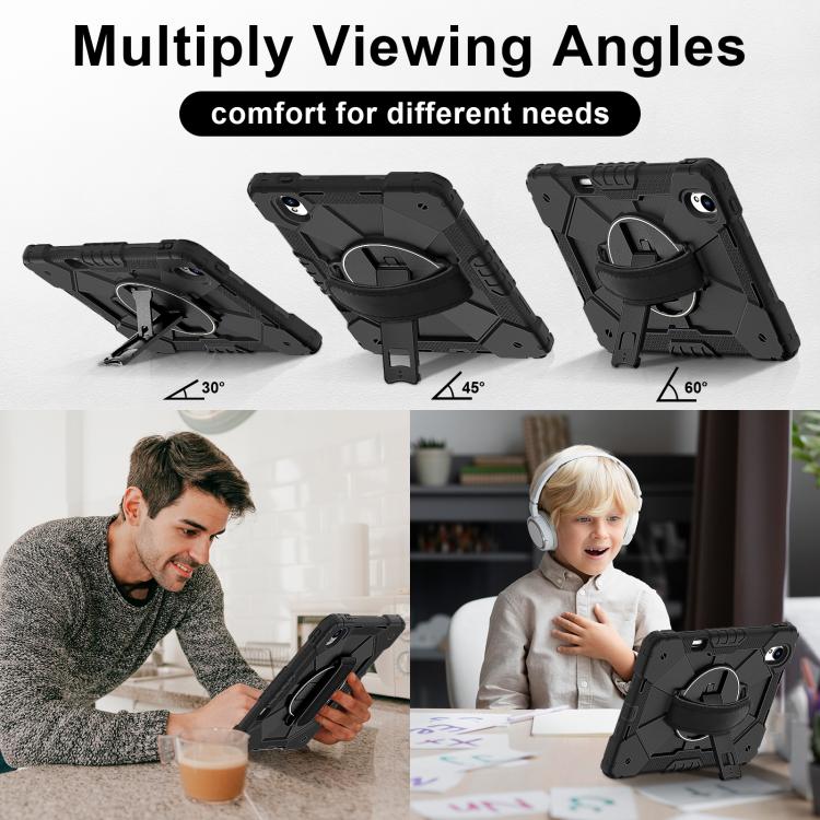 For Huawei MatePad 11.5 S Contrast Color Robot Silicone Hybrid PC Tablet Case(Black) - free shipping - PMC TechLife - Order now!