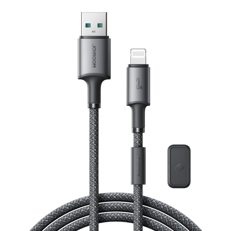 JOYROOM S-A50 3A 480Mbps Fast Charging Data Cable, USB-A to 8 Pin Cable, Length: 1.2m(Dark Gray) - Normal Style Cable by JOYROOM | Online Shopping South Africa | PMC Jewellery | Buy Now Pay Later Mobicred