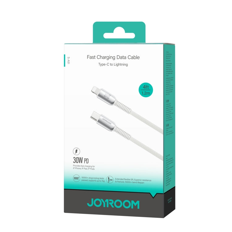 JOYROOM S-A51 Cutting-Edge Series 3A Fast Charging Data Cable, Type-C to 8 Pin Cable, Length: 1.2m(Light Gray) - 2 in 1 Cable by JOYROOM | Online Shopping South Africa | PMC Jewellery | Buy Now Pay Later Mobicred