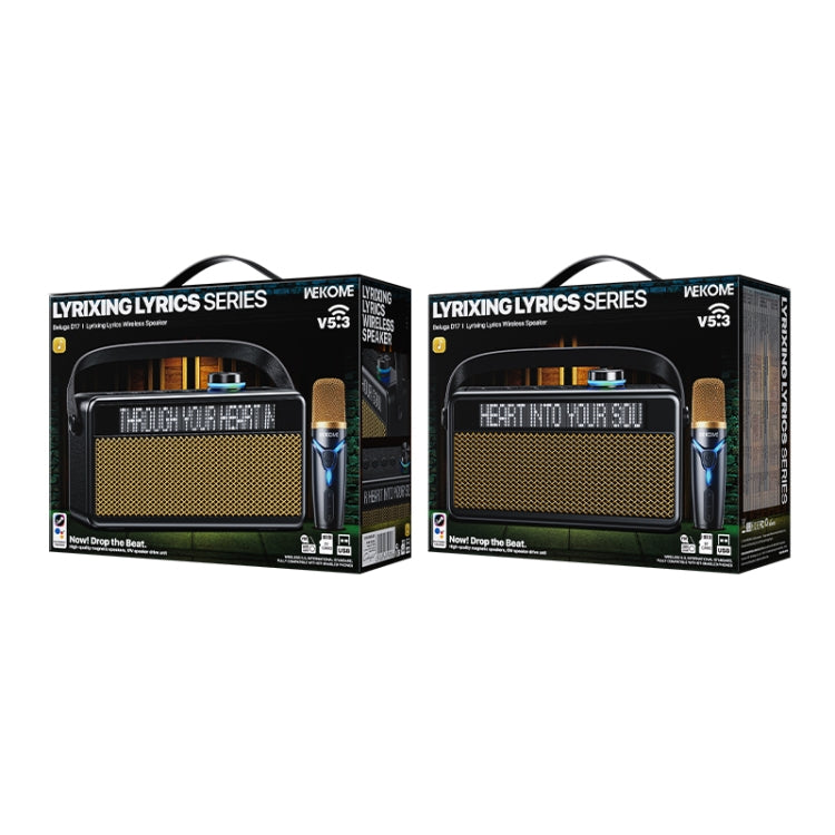 WK Beluga D17 Lyrics Bluetooth Speaker(Black) - free shipping - PMC Jewellery - Order now!
