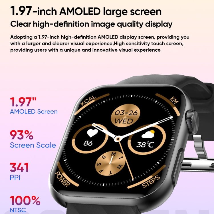 MT500 1.97 inch IP67 Waterproof Smart Watch, Support Electrocardiogram / Temperature Measurement(White) - Smart Watches by PMC TechLife | Online Shopping South Africa | PMC TechLife | Buy Now Pay Later Mobicred