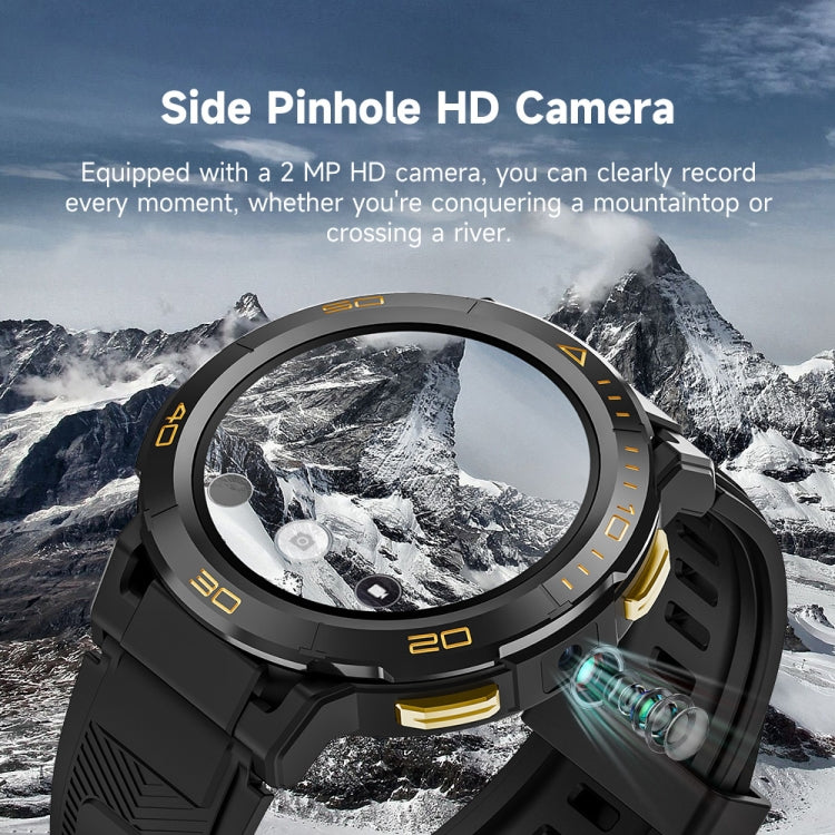 LEMFO Z1 1.43 inch AMOLED Screen Smart Watch, 4G Network Android 8.1, 4GB+64GB, Eurasian Version(Black) - free shipping - PMC TechLife - Order now!
