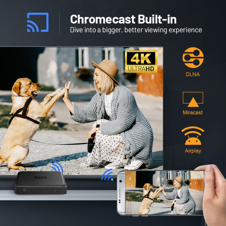 G1 Cortex-A55 Android 11 Quad-core CPU 4K HD Internet Set-top Box with Remote Control, 4GB+32GB(UK Plug) - Others by PMC Jewellery | Online Shopping South Africa | PMC Jewellery | Buy Now Pay Later Mobicred