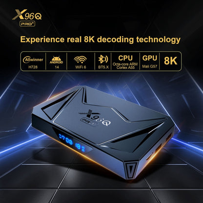 X96Q Pro+ Cortex-A55 Android 14 Octa-core CPU 4K HD Internet Set-top Box, RAM:4GB+32GB(AU Plug) - Others by PMC Jewellery | Online Shopping South Africa | PMC Jewellery | Buy Now Pay Later Mobicred