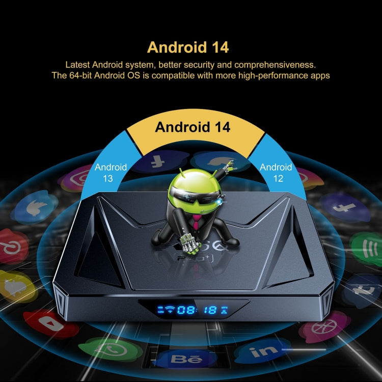 X96Q Pro+ Cortex-A55 Android 14 Octa-core CPU 4K HD Internet Set-top Box, RAM:4GB+32GB(US Plug) - Others by PMC Jewellery | Online Shopping South Africa | PMC Jewellery | Buy Now Pay Later Mobicred