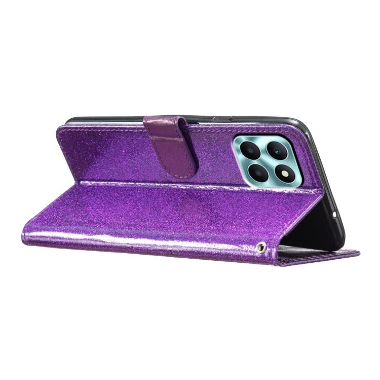 For Honor X6c 4G Glitter Powder Flip Leather Phone Case(Purple) - free shipping - PMC TechLife - Order now!