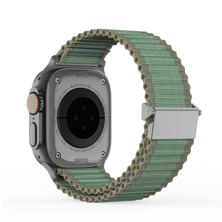 For Apple Watch Series 5 40mm DUX DUCIS YC Series Ocean Nylon Watch Band(Green) - Watch Bands by DUX DUCIS | Online Shopping South Africa | PMC Jewellery | Buy Now Pay Later Mobicred