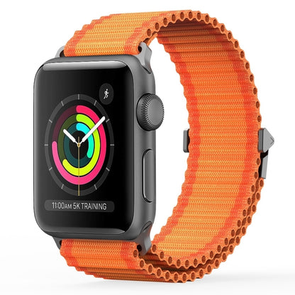 For Apple Watch Series 3 38mm DUX DUCIS YC Series Ocean Nylon Watch Band(Orange) - Watch Bands by DUX DUCIS | Online Shopping South Africa | PMC Jewellery | Buy Now Pay Later Mobicred